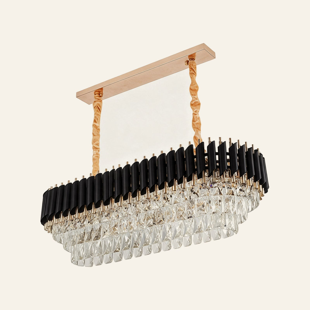 Loft — lustre en aluminium présenté sur fond ivoire