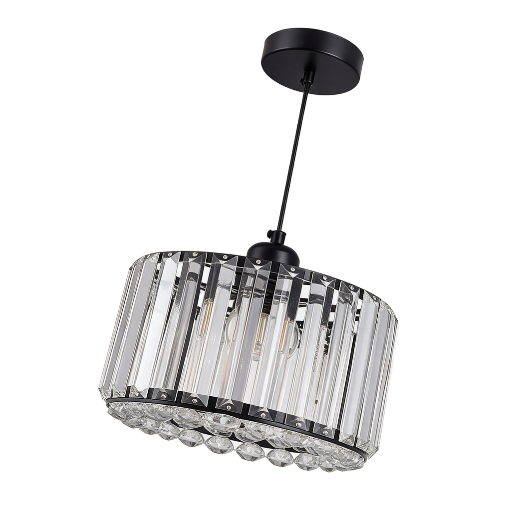 Perle — lustre globe perle cristal E27 31 × 31 cm, packshot fond blanc